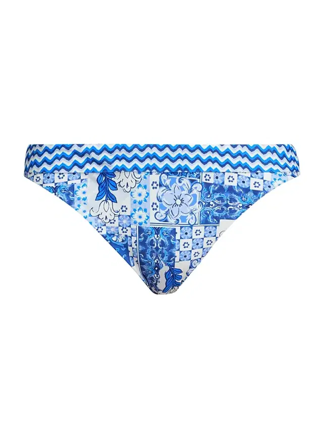 Ramy Brook Women's Isla Printed Bikini Bottom - Ocean Combo
