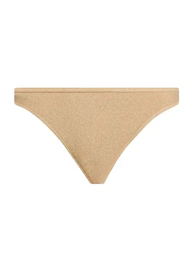 Ramy Brook Women's Isla Metallic Bikini Bottom - Gold - Size XL | Thumbnail 1
