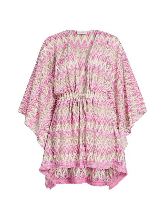 Ramy Brook Women's Mckala Zigzag Cover-Up Dress - Radiant Pink Zigzag