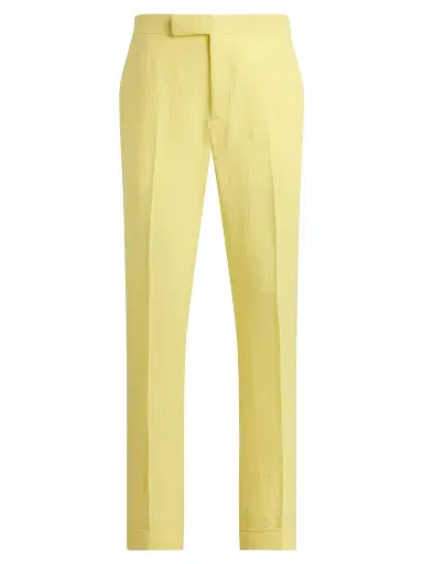 Polo Ralph Lauren Men's Linen Straight-Leg Trouser - Summer Yellow - Size 28 | Thumbnail 1 Polo Ralph Lauren Men's Linen Straight-Leg Trouser - Summer Yellow - Size 28 | Thumbnail 1
