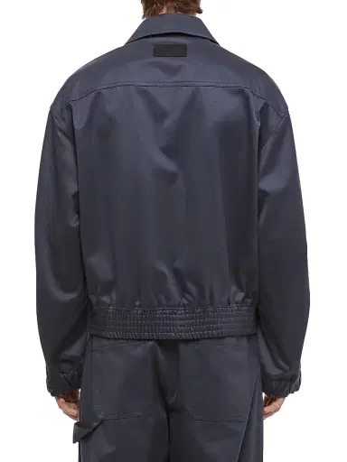 Helmut Lang Men's Chino Twill Bomber Shirt Jacket | Thumbnail 5