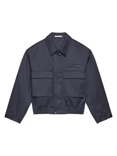 Helmut Lang Men's Chino Twill Bomber Shirt Jacket | Thumbnail 1