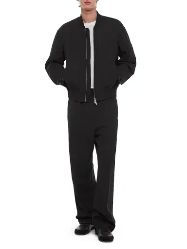 Helmut Lang Men's HL001 Wool Gabardine Bomber Jacket - Black - Size XXL | Thumbnail 2