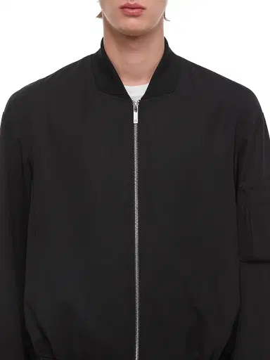 Helmut Lang Men's HL001 Wool Gabardine Bomber Jacket - Black - Size XXL | Thumbnail 6