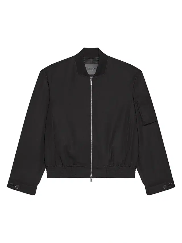 Men's HL001 Wool Gabardine Bomber Jacket - Black