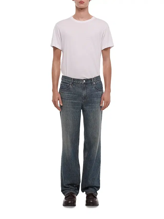Helmut Lang Men's Wardrobe Relaxed Wide-Leg Jeans - Tinted Vintage Blue