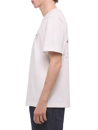 Helmut Lang Men's Stamp Collage Cotton T-Shirt - Optic White - Size XL | Thumbnail 3 Helmut Lang Men's Stamp Collage Cotton T-Shirt - Optic White - Size XL | Thumbnail 3