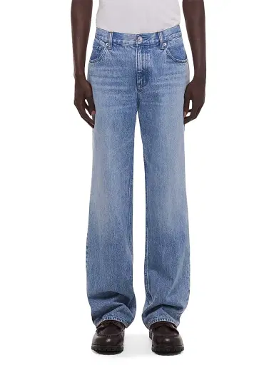 Helmut Lang Men's Wardrobe Relaxed Straight-Leg Jeans - Vintage Blue Wash | Thumbnail 3