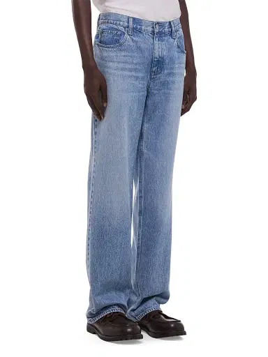 Helmut Lang Men's Wardrobe Relaxed Straight-Leg Jeans - Vintage Blue Wash | Thumbnail 4