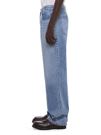Helmut Lang Men's Wardrobe Relaxed Straight-Leg Jeans - Vintage Blue Wash | Thumbnail 5