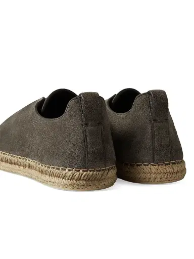 Zegna Men's Suede Triple Stitch Espadrilles Sneakers - Grey - Size 6 | Thumbnail 5 Zegna Men's Suede Triple Stitch Espadrilles Sneakers - Grey - Size 6 | Thumbnail 5
