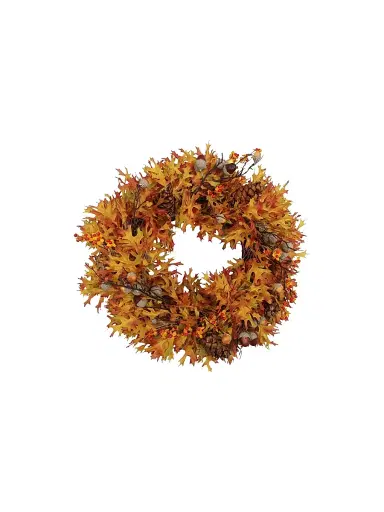 Winward Home Artificial Oak Leaf Wreath | Thumbnail 1