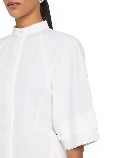 Alaïa Women's Paneled Handkerchief-Hem Mini Shirtdress | Thumbnail 5 Alaïa Women's Paneled Handkerchief-Hem Mini Shirtdress | Thumbnail 5