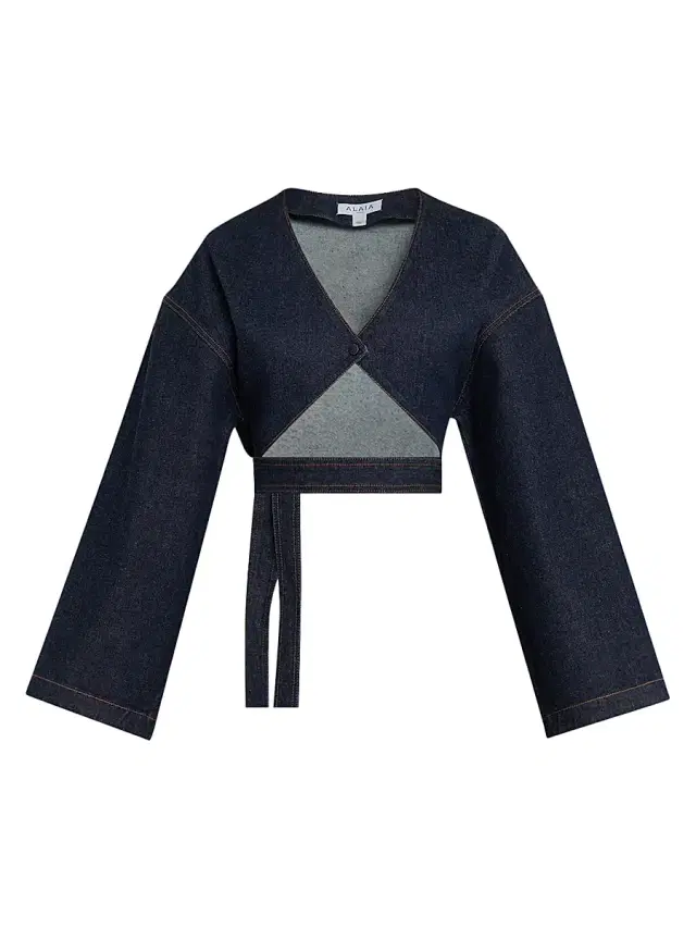 Women's Denim Wrap Jacket - Bleu Brut