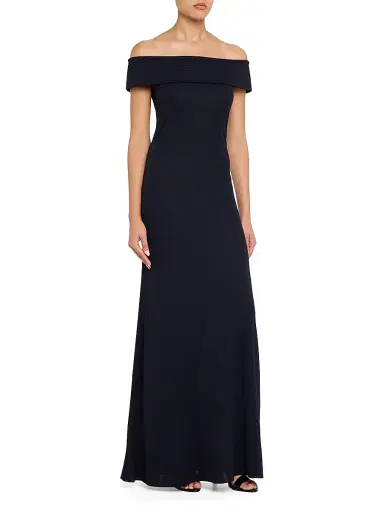 Alaïa Women's Off-The-Shoulder Gown - Minuit - Size 10 | Thumbnail 3