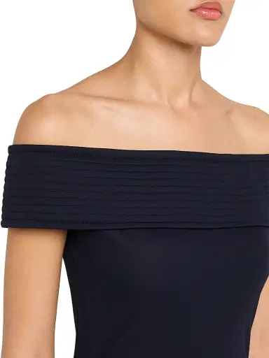 Alaïa Women's Off-The-Shoulder Gown - Minuit - Size 10 | Thumbnail 5