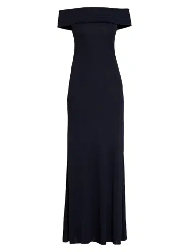 Alaïa Women's Off-The-Shoulder Gown - Minuit - Size 10 | Thumbnail 1