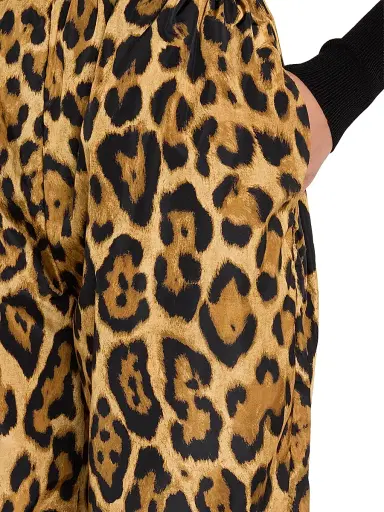 Alaïa Women's Cheetah-Print Balloon Pants - Noir Caramel - Size 8 | Thumbnail 5 Alaïa Women's Cheetah-Print Balloon Pants - Noir Caramel - Size 8 | Thumbnail 5