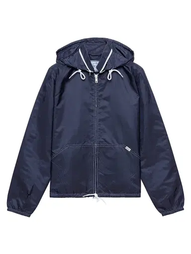Prada Women's Lightweight Nylon Blouson Jacket - Blue - Size 10 | Thumbnail 1