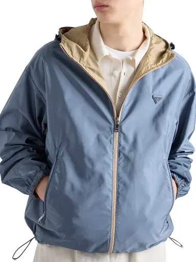 Prada Men's Reversible Re-Nylon Jacket - Brown | Thumbnail 4