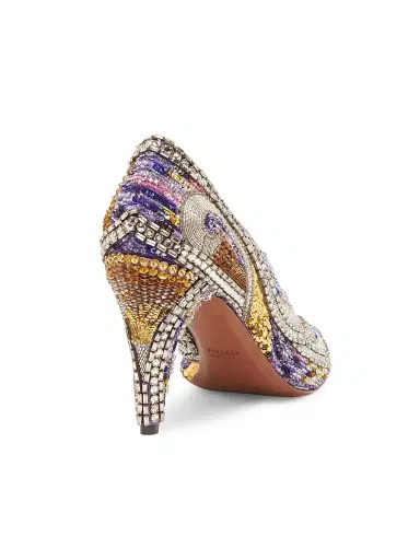 Versace Women's 90MM Embellished Point-Toe Pumps - Purple - Size 6.5 | Thumbnail 3 Versace Women's 90MM Embellished Point-Toe Pumps - Purple - Size 6.5 | Thumbnail 3