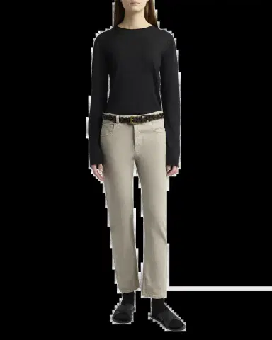 Neiman Marcus Riaco Straight-Leg Cotton Jeans | Thumbnail 6 Neiman Marcus Riaco Straight-Leg Cotton Jeans | Thumbnail 6
