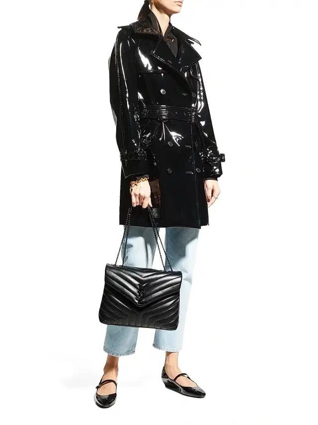 Women's Loulou Matelassé Leather Shoulder Bag - Noir