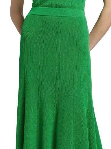 Misook Women's Flared Knitted Knee-Length Skirt - Clover Field - Size XXL | Thumbnail 6 Misook Women's Flared Knitted Knee-Length Skirt - Clover Field - Size XXL | Thumbnail 6