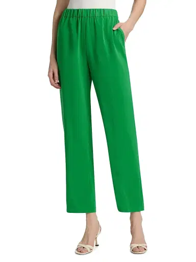 Misook Women's Nora Crepe Straight-Leg Pants - Clover Field - Size XXL | Thumbnail 3 Misook Women's Nora Crepe Straight-Leg Pants - Clover Field - Size XXL | Thumbnail 3