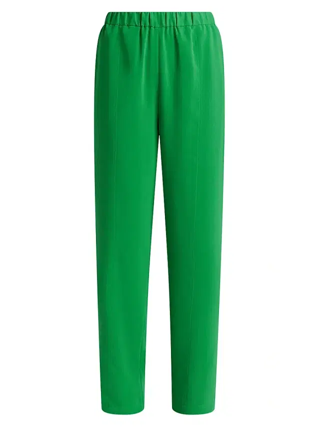 Women's Nora Crepe Straight-Leg Pants - Clover Field