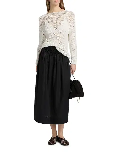 RAILS Women's Evangeline Oversized Open Stitch Sweater - Ivory - Size XL | Thumbnail 2