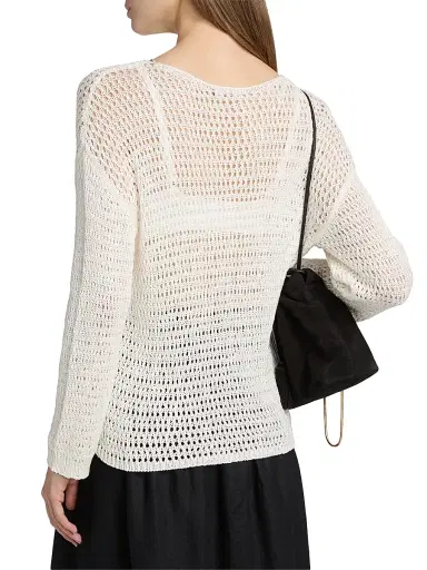 RAILS Women's Evangeline Oversized Open Stitch Sweater - Ivory - Size XL | Thumbnail 5