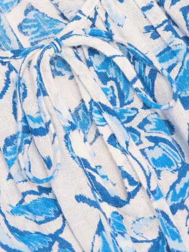 RAILS Women's Kirstie Botanical Print Linen-Blend Top - Azure Jasmine | Thumbnail 7 RAILS Women's Kirstie Botanical Print Linen-Blend Top - Azure Jasmine | Thumbnail 7