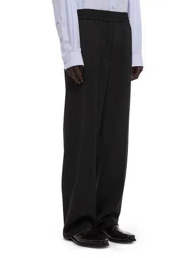 Helmut Lang Men's HL001 Wool Gabardine Pull-On Trousers | Thumbnail 4 Helmut Lang Men's HL001 Wool Gabardine Pull-On Trousers | Thumbnail 4
