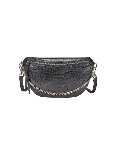 GiGi New York Women's Beck Croc-Embossed Leather Sling Bag - Black | Thumbnail 1 GiGi New York Women's Beck Croc-Embossed Leather Sling Bag - Black | Thumbnail 1
