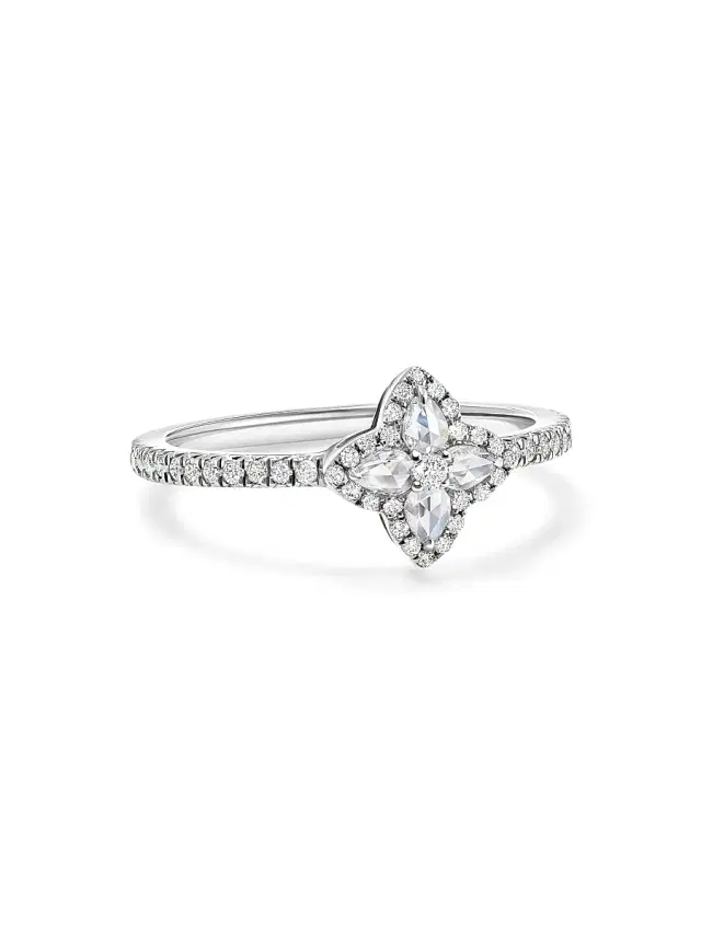 Women's Blossom 18K White Gold & 0.34 TCW Diamond Ring - White Gold