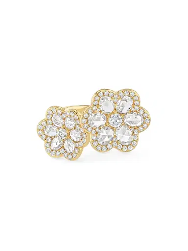 64 Facets Women's Floral 18K Yellow Gold & 1.98 TCW Diamond Ring - Yellow Gold | Thumbnail 2