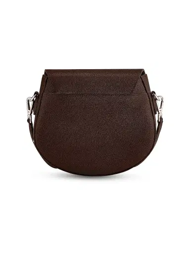GiGi New York Women's Sophia Leather Saddle Bag - Chocolate Brown | Thumbnail 3