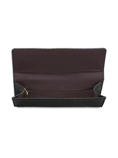 GiGi New York Women's Bianca Stripe-Embossed Leather Clutch | Thumbnail 2