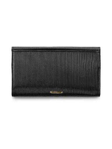GiGi New York Women's Bianca Stripe-Embossed Leather Clutch | Thumbnail 4