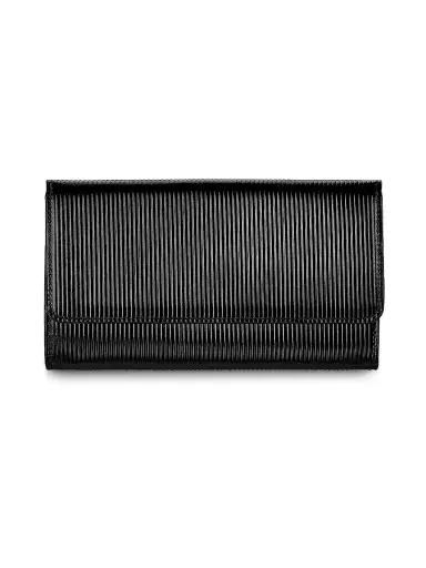 GiGi New York Women's Bianca Stripe-Embossed Leather Clutch | Thumbnail 1