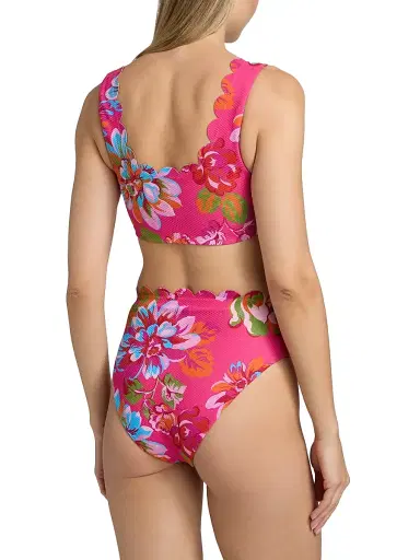 BEACH RIOT Women's Madison Floral Scallop Bikini Top - Sugar Bloom | Thumbnail 5 BEACH RIOT Women's Madison Floral Scallop Bikini Top - Sugar Bloom | Thumbnail 5