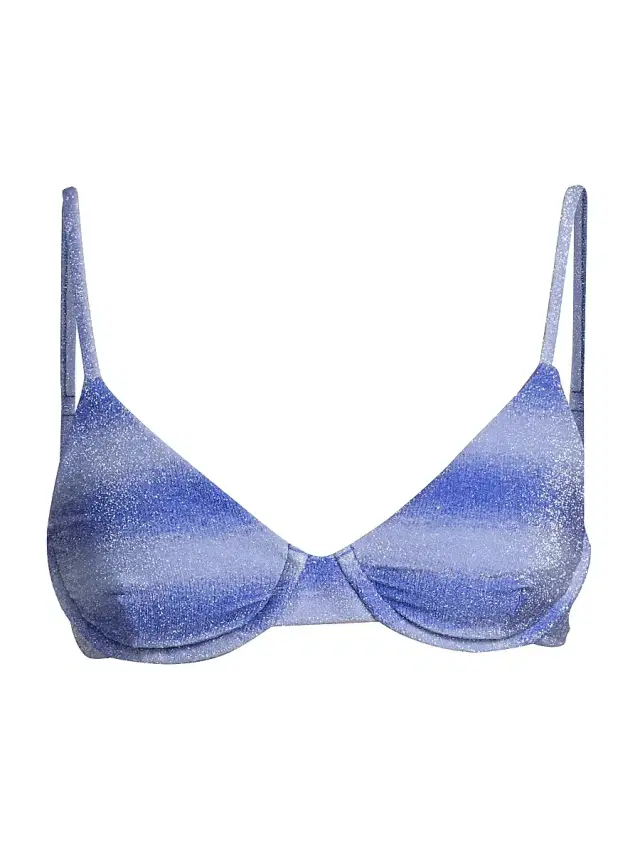 Women's Camilla Glitter Ombré Bikini Top - Sapphire Sea