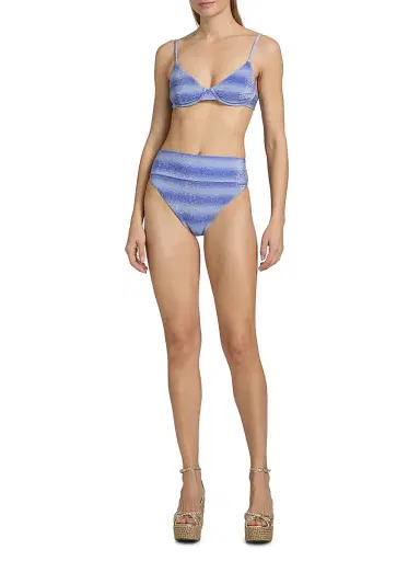BEACH RIOT Women's Highway Glitter Ombré High-Rise Bikini Bottom - Sapphire Sea | Thumbnail 2 BEACH RIOT Women's Highway Glitter Ombré High-Rise Bikini Bottom - Sapphire Sea | Thumbnail 2