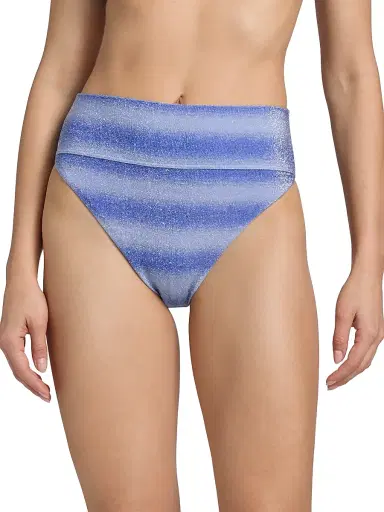 BEACH RIOT Women's Highway Glitter Ombré High-Rise Bikini Bottom - Sapphire Sea | Thumbnail 3 BEACH RIOT Women's Highway Glitter Ombré High-Rise Bikini Bottom - Sapphire Sea | Thumbnail 3