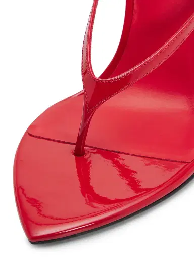 Alaïa Women's 90MM Leather Wedge Sandals - Orange Brule - Size 6 | Thumbnail 6 Alaïa Women's 90MM Leather Wedge Sandals - Orange Brule - Size 6 | Thumbnail 6