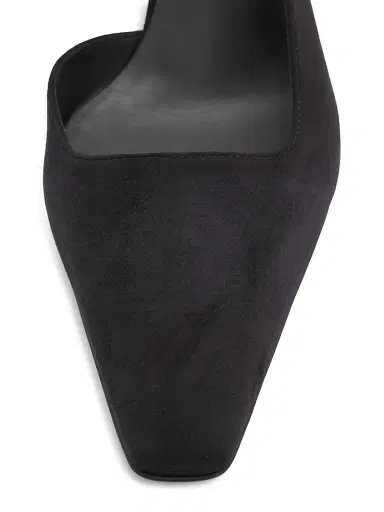 Alaïa Women's 90MM Suede Wedge Slingback Pumps - Noir | Thumbnail 6