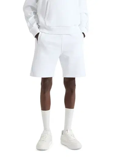 Givenchy Men's Couture Seam Bermuda Shorts in Fleece - White - Size XXL | Thumbnail 3