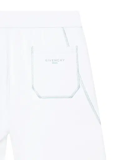 Givenchy Men's Couture Seam Bermuda Shorts in Fleece - White - Size XXL | Thumbnail 5