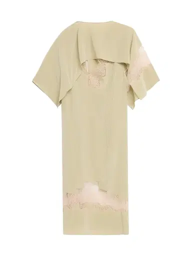 Ferragamo Women's Lace-Trim Silk Capelet Dress | Thumbnail 1 Ferragamo Women's Lace-Trim Silk Capelet Dress | Thumbnail 1